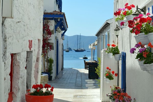 Egey sahilində yerləşən-Bodrum!